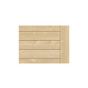 Abri toit plat Qubic de 6.05m² en bois massif 19mm - Karibu