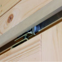 Abri toit plat Qubic de 6.05m² en bois vitrifié gris 19mm - Karibu