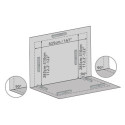 Véranda 300x435cm en alu gris anthracite et polycarbonate 8mm SANREMO