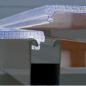 Véranda 300x435cm en alu gris anthracite et polycarbonate 8mm SANREMO