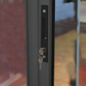 Véranda 300x435cm en alu gris anthracite et polycarbonate 8mm SANREMO