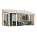 Véranda 300x546cm en alu blanc et polycarbonate 8mm SANREMO