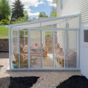 Véranda 400x425cm en alu blanc et polycarbonate 8mm SANREMO