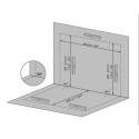 Véranda 400x425cm en alu blanc et polycarbonate 8mm SANREMO