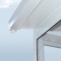 Véranda 400x425cm en alu blanc et polycarbonate 8mm SANREMO