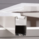 Véranda 400x425cm en alu blanc et polycarbonate 8mm SANREMO