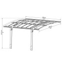 Carport en aluminium anthracite et polycarbonate ARIZONA BREEZE 5000 