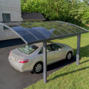Carport en aluminium anthracite et polycarbonate ARIZONA BREEZE 5000 