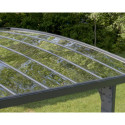 Carport double en alu anthracite et polycarbonate ARIZONA BREEZE 5000
