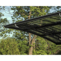 Carport double en alu anthracite et polycarbonate ARIZONA BREEZE 5000