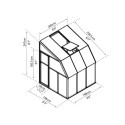 Véranda en PVC et polycarbonate transparent 200x200cm Sun Room - RION