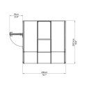 Véranda en PVC et polycarbonate transparent 200x200cm Sun Room - RION