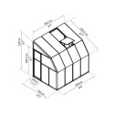 Véranda en PVC et polycarbonate transparent 200x262cm Sun Room - RION