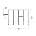 Véranda en PVC et polycarbonate transparent 200x262cm Sun Room - RION