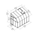 Véranda en PVC et polycarbonate transparent 200x324cm Sun Room - RION
