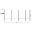Véranda en PVC et polycarbonate transparent 200x448cm Sun Room - RION
