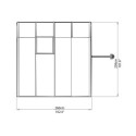 Véranda en PVC et polycarbonate transparent 258x260cm Sun Room - RION