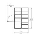 Serre de jardin en alu et polycarbonate 2,3m² Harmony™ verte – Palram