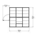 Serre de jardin en alu et polycarbonate 3,4m² Harmony™ Silver – Palram