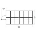 Serre de jardin en alu et polycarbonate 6,8m² Harmony™ Silver – Palram