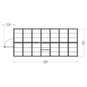 Serre de jardin en alu et polycarbonate 7,9m² Harmony™ Silver – Palram