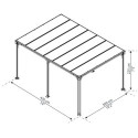 Pergola en aluminium et polycarbonate 309x426cm Milano™ 4300 - Palram