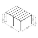 Pergola en aluminium et polycarbonate 309x426cm Milano™ 4300 - Palram