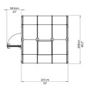 Serre de jardin en PVC et polycarbonate 4,10m² Eco Grow – RION
