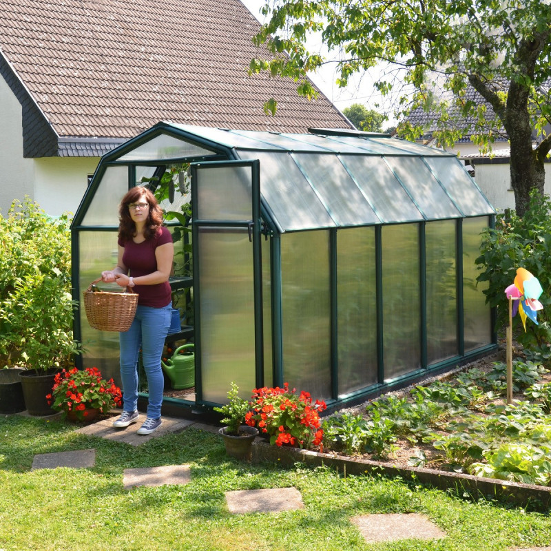 Serre de jardin en PVC et polycarbonate 6,65m² Eco Grow – RION