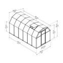 Serre de jardin en PVC et polycarbonate 7,89m² Eco Grow – RION