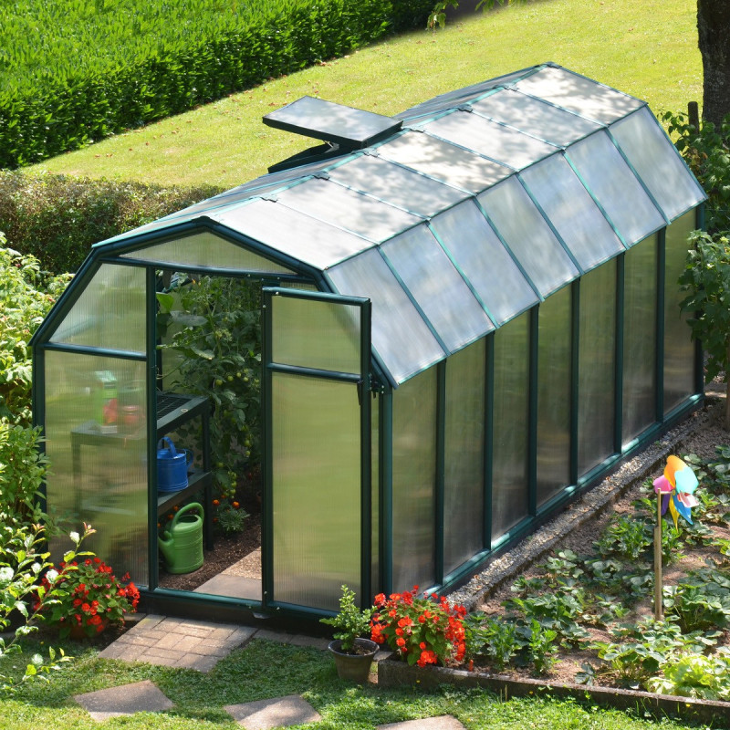 Serre de jardin en PVC et polycarbonate 9,15m² Eco Grow – RION
