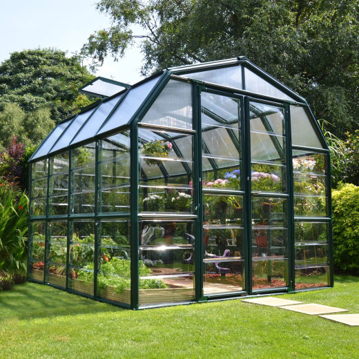 Serre de jardin en PVC et polycarbonate 6,91m² Grand Gardener – RION