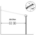 Pergola adossée ajustable - toit de terrasse en alu 3,05x6,18m X-METAL
