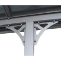 Pergola adossée ajustable - toit de terrasse en alu 3,05x6,18m X-METAL