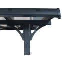 Pergola adossée ajustable - toit de terrasse en alu 3,05x6,18m X-METAL