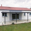 Pergola adossée ajustable - toit de terrasse en alu 3,05x6,18m X-METAL