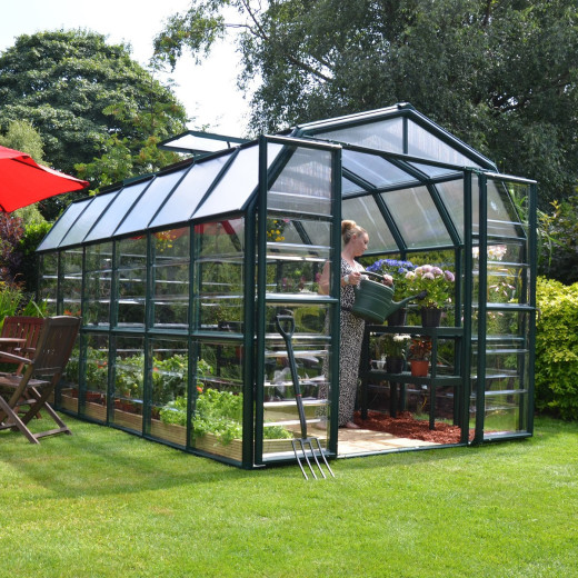 Serre de jardin en PVC et polycarbonate 10,21m² Grand Gardener – RION