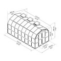 Serre de jardin en PVC et polycarbonate 13,51m² Grand Gardener – RION