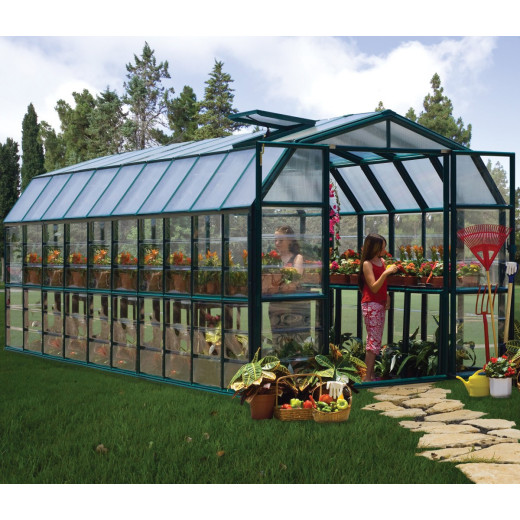 Serre de jardin en PVC et polycarbonate 16,93m² Grand Gardener – RION