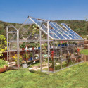 Serre de jardin en alu et polycarbonate 8,9m² Octave™ Silver – Canopia
