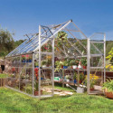 Serre de jardin en alu et polycarbonate 8,9m² Octave™ Silver – Canopia