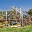 Serre de jardin en alu et polycarbonate 8,9m² Octave™ Silver – Canopia