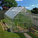 Serre de jardin en alu et polycarbonate 8,9m² Octave™ Silver – Canopia