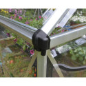 Serre de jardin en alu et polycarbonate 8,9m² Octave™ Silver – Canopia