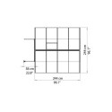 Serre de jardin en aluminium et polycarbonate 5,95m² Bella™ – Palram