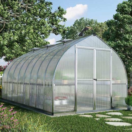 Serre de jardin en aluminium et polycarbonate 11,76m² Bella™ – Palram