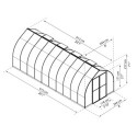 Serre de jardin en aluminium et polycarbonate 14,66m² Bella™ – Palram
