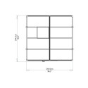 Serre de jardin en alu et polycarbonate 5,9m² Glory™ Premium – Palram
