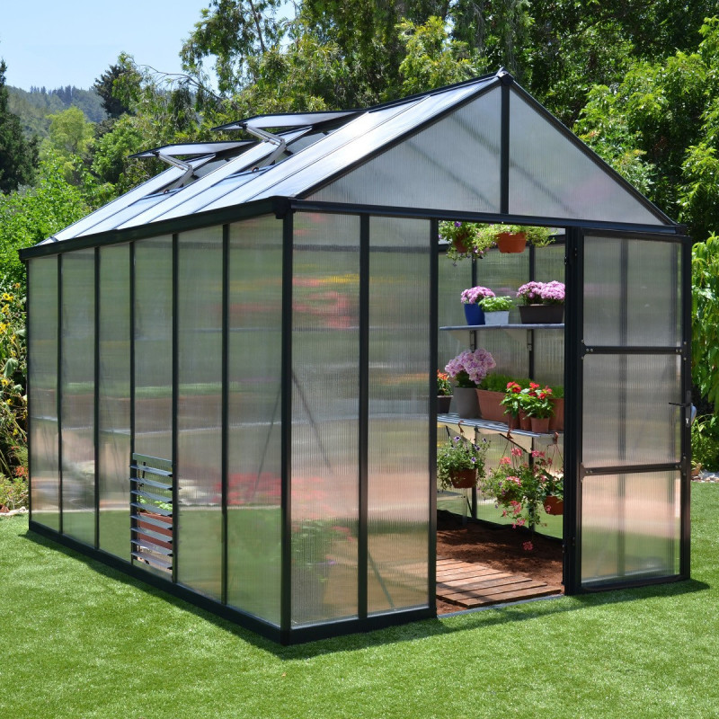Serre de jardin 8,9m² en polycarbonate 10mm Glory Premium – Palram