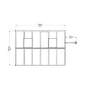 Serre de jardin 8,9m² en polycarbonate 10mm Glory Premium – Palram